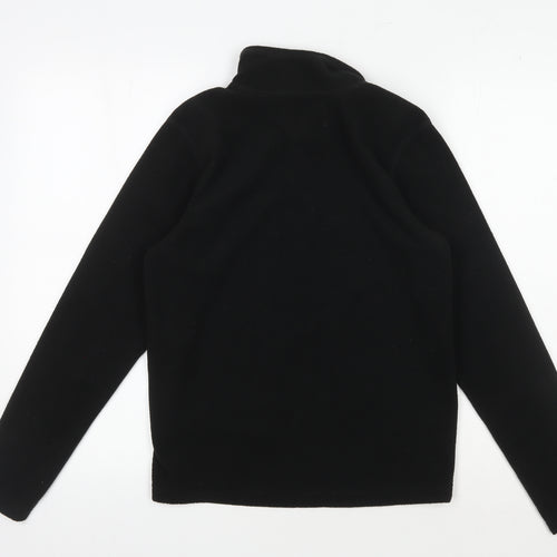 Regatta Black Fleece Unisex 1/2 Zip Pullover Hoodie