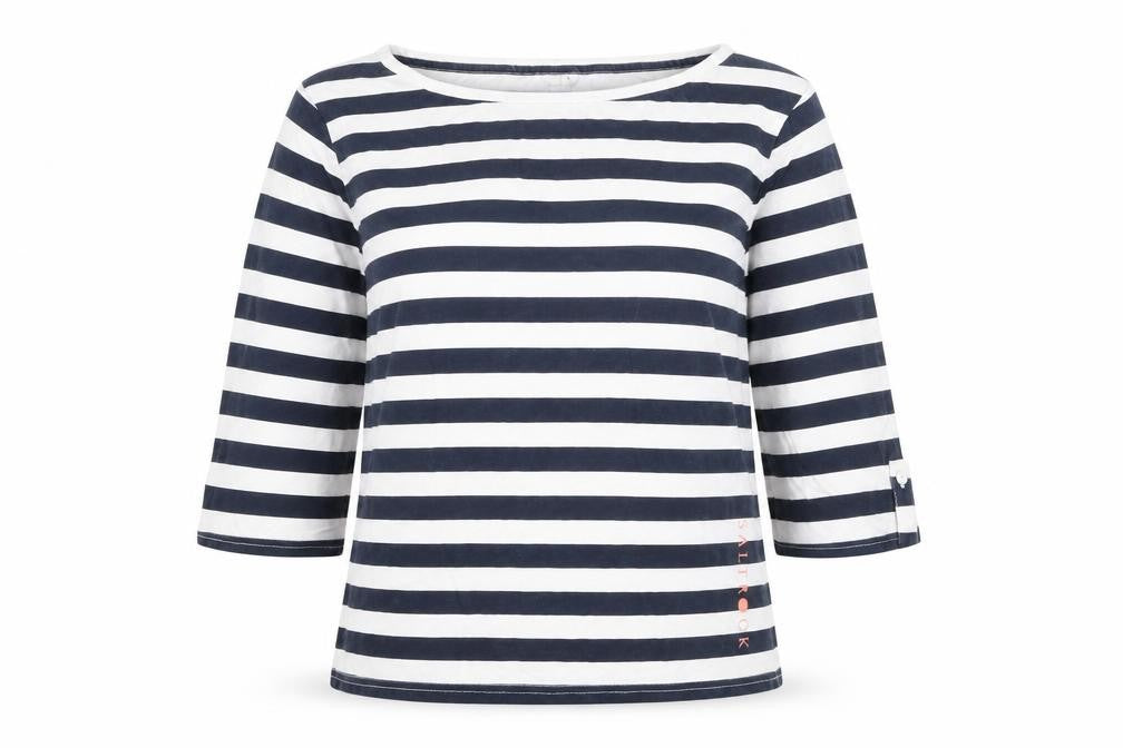 Saltrock Women's Nautical Striped 3/4 Sleeve T-Shirt