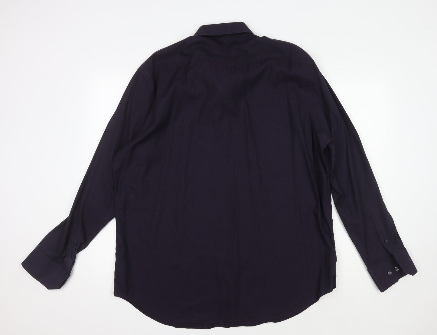 Jeff Banks Men's Black Slim Fit Long Sleeve Shirt 18