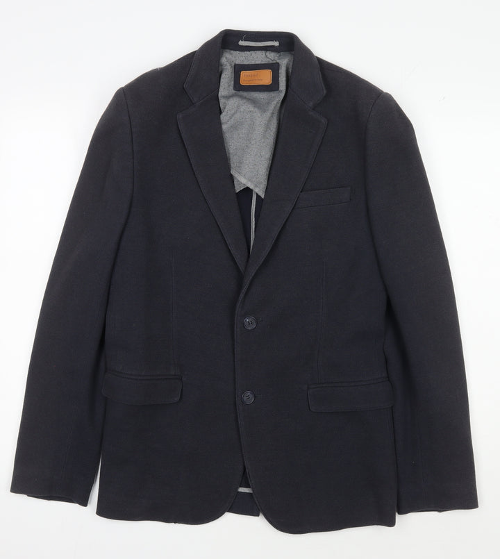 Feraud Men's Black Blazer Size 40 Classic Style