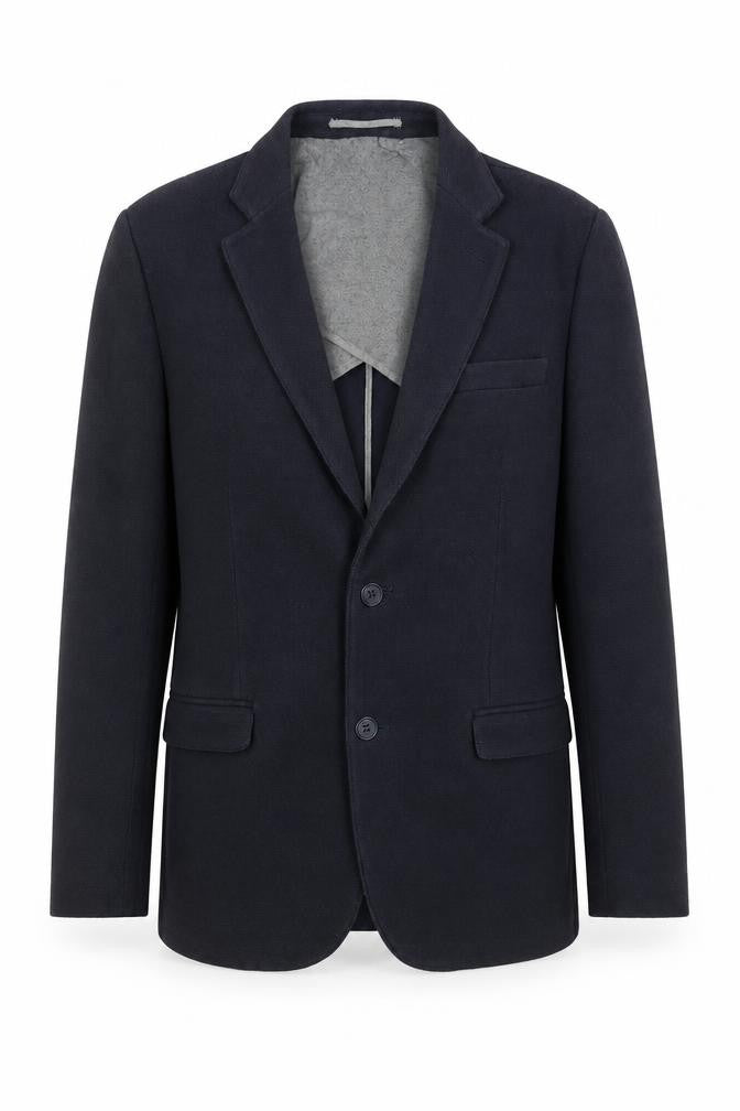 Front view of Feraud Men's Black Blazer, size 40, Classic Style