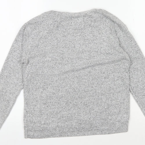 Superdry Women's Grey Logo Pullover Sweatshirt XS
