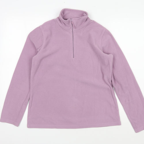 Mountain Warehouse Women's Purple Fleece Sweatshirt M