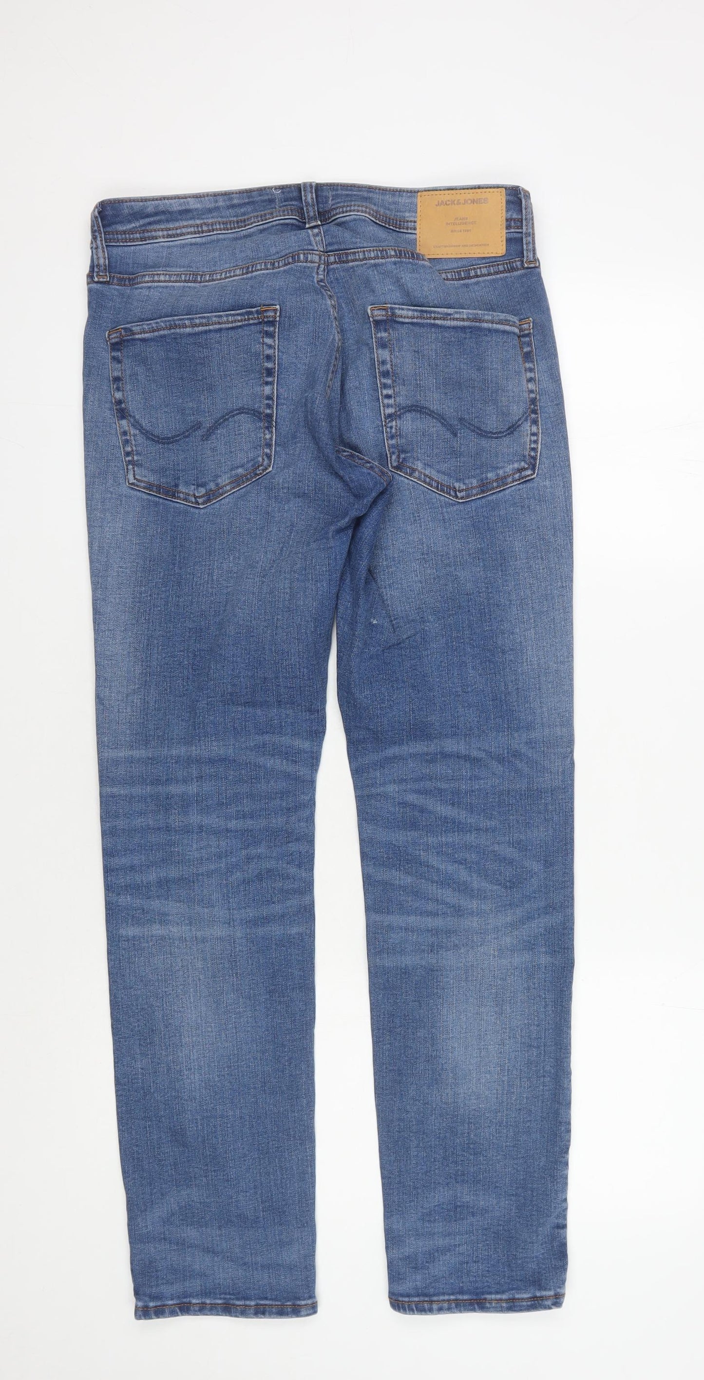 Jack & Jones Men's Blue Straight Jeans Size 30