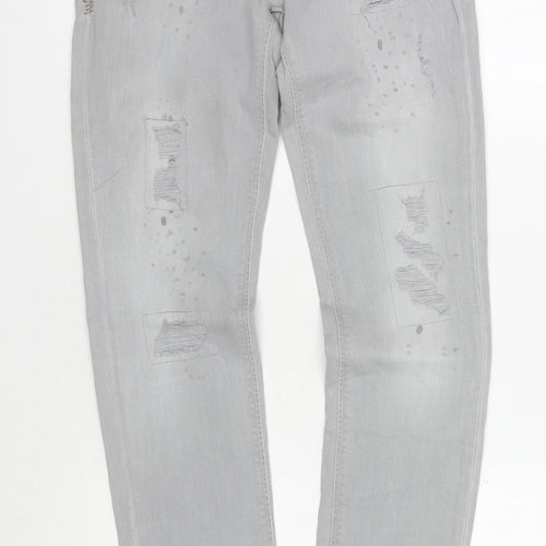 Tommy Hilfiger Women's Grey Slim Straight Jeans