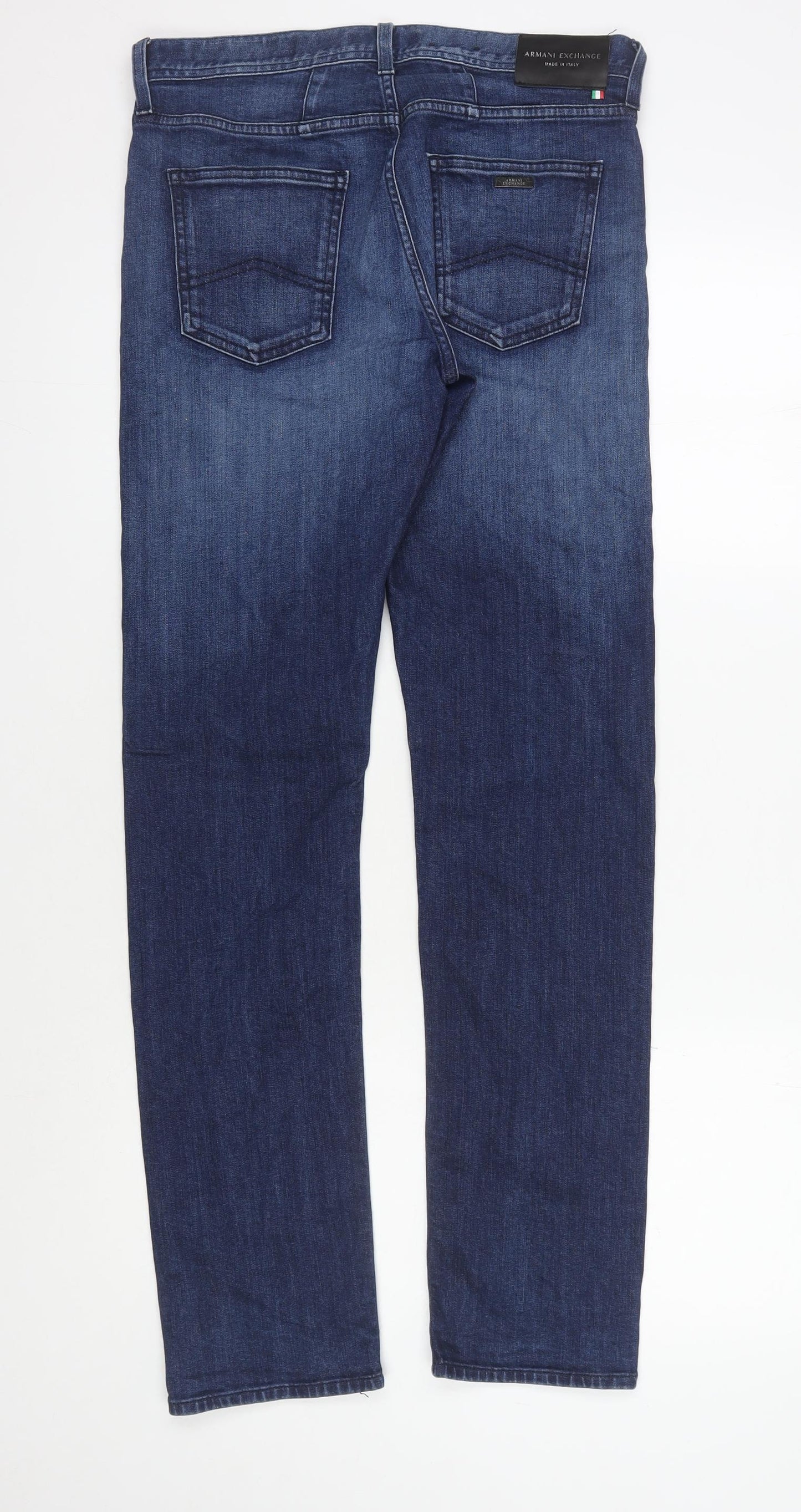 Armani Exchange Men's Blue Slim Fit Denim Jeans Size 30