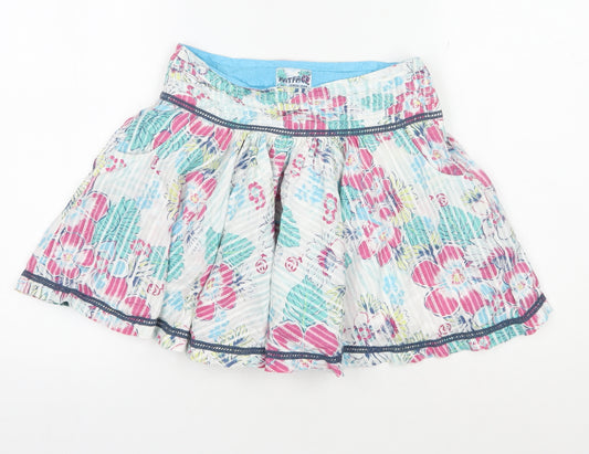 FatFace Girls Multicoloured Floral Skirt Peasant Style 9 Years