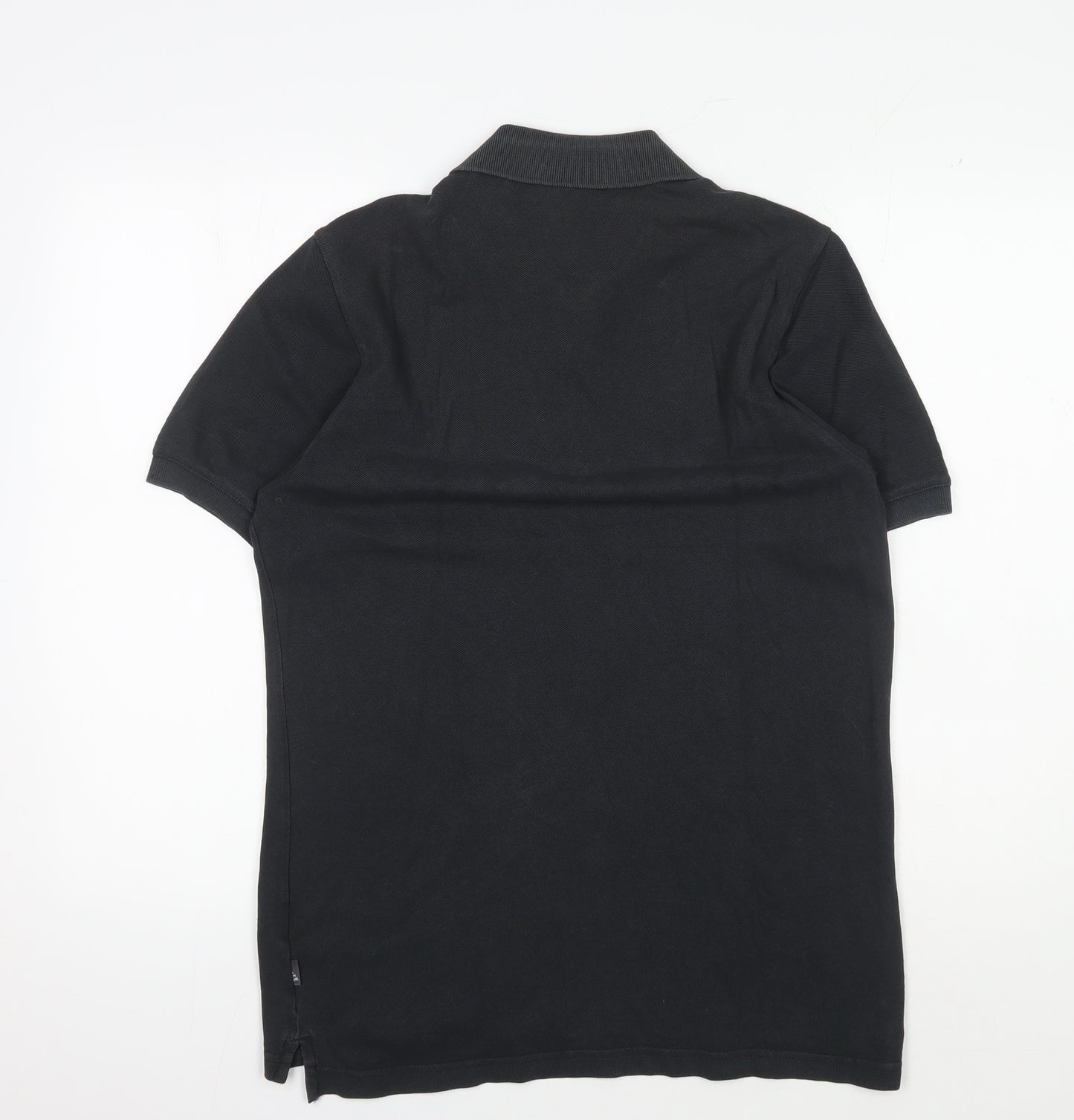 Adidas Men's Black Polo Shirt M - Casual Solid Cotton