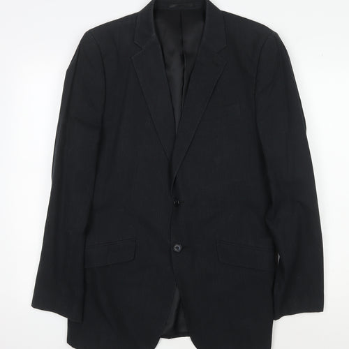 Jasper Conran Men's Black Blazer Jacket, Medium, Formal
