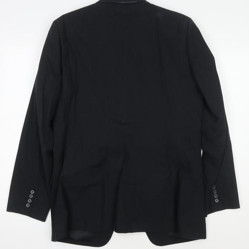 Jasper Conran Men's Black Blazer Jacket, Medium, Formal