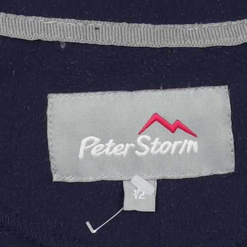 Peter Storm Unisex Blue Fleece High Neck 1/2 Zip 12