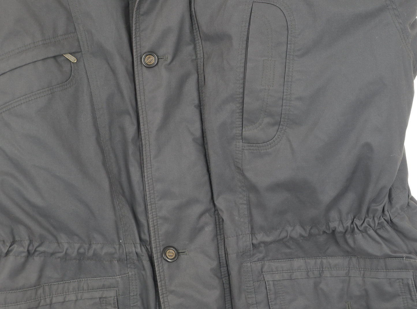 Bush Men's Black Military Jacket Size 44, Outdoor Coat