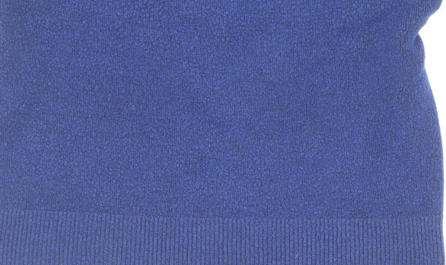 Glassons Women's Blue XS Pullover Jumper with Mock Neck