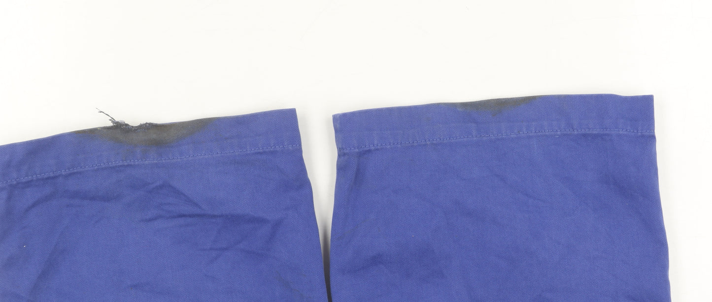 Lands' End Men's Blue Chino Trousers, Size 34, Classic Fit