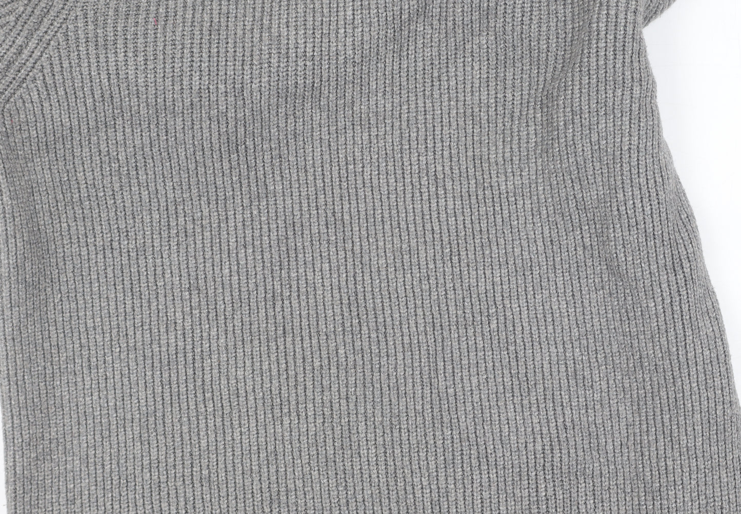 Marks and Spencer Women's Grey Roll Neck Jumper Size L