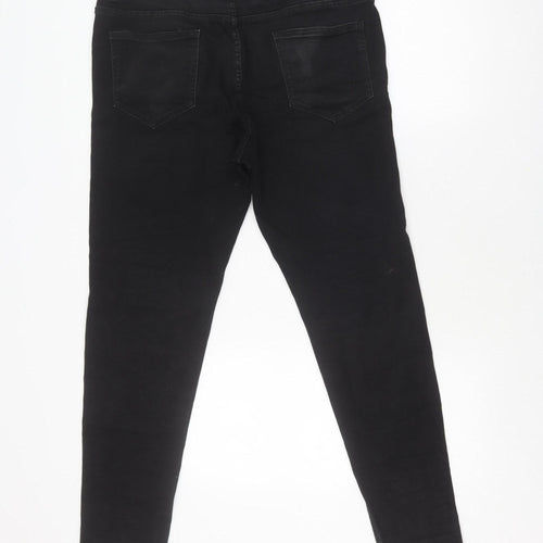 Gingtto Men's Black Slim Skinny Jeans Size 34