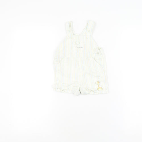 First Moments Layette Dungaree, Unisex 6-9 Months, Multicoloured