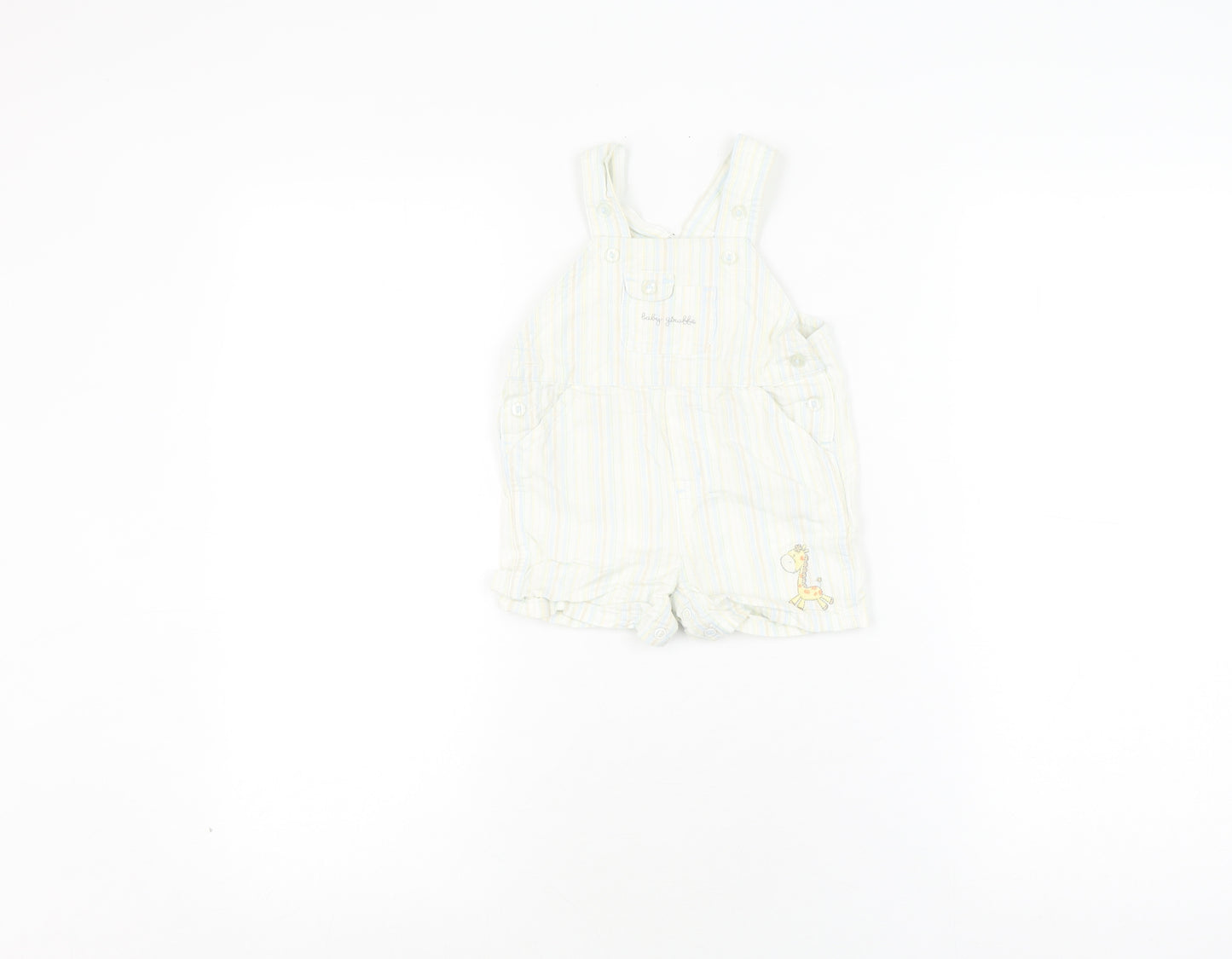 First Moments Layette Dungaree, Unisex 6-9 Months, Multicoloured