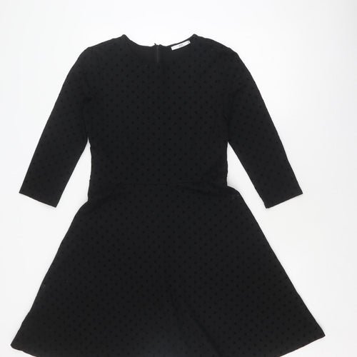 edc Black Polka Dot Dress - Women's S - Elegance & Comfort