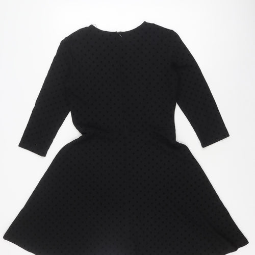 edc Black Polka Dot Dress - Women's S - Elegance & Comfort