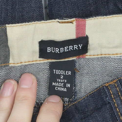 Burberry Girls Blue Straight Jeans 2 Years