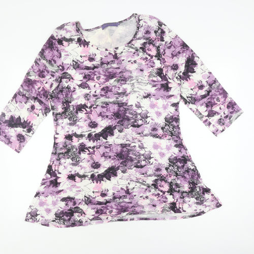 Autonomy Women's Purple Floral Top Size 14