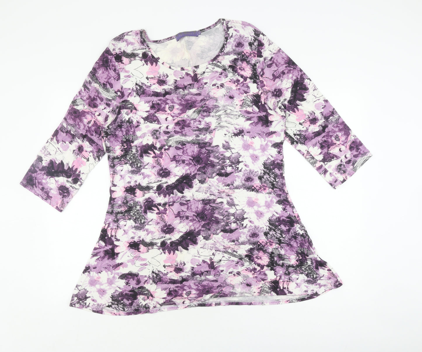 Autonomy Women's Purple Floral Top Size 14