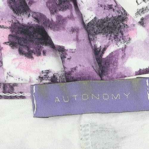 Autonomy Women's Purple Floral Top Size 14