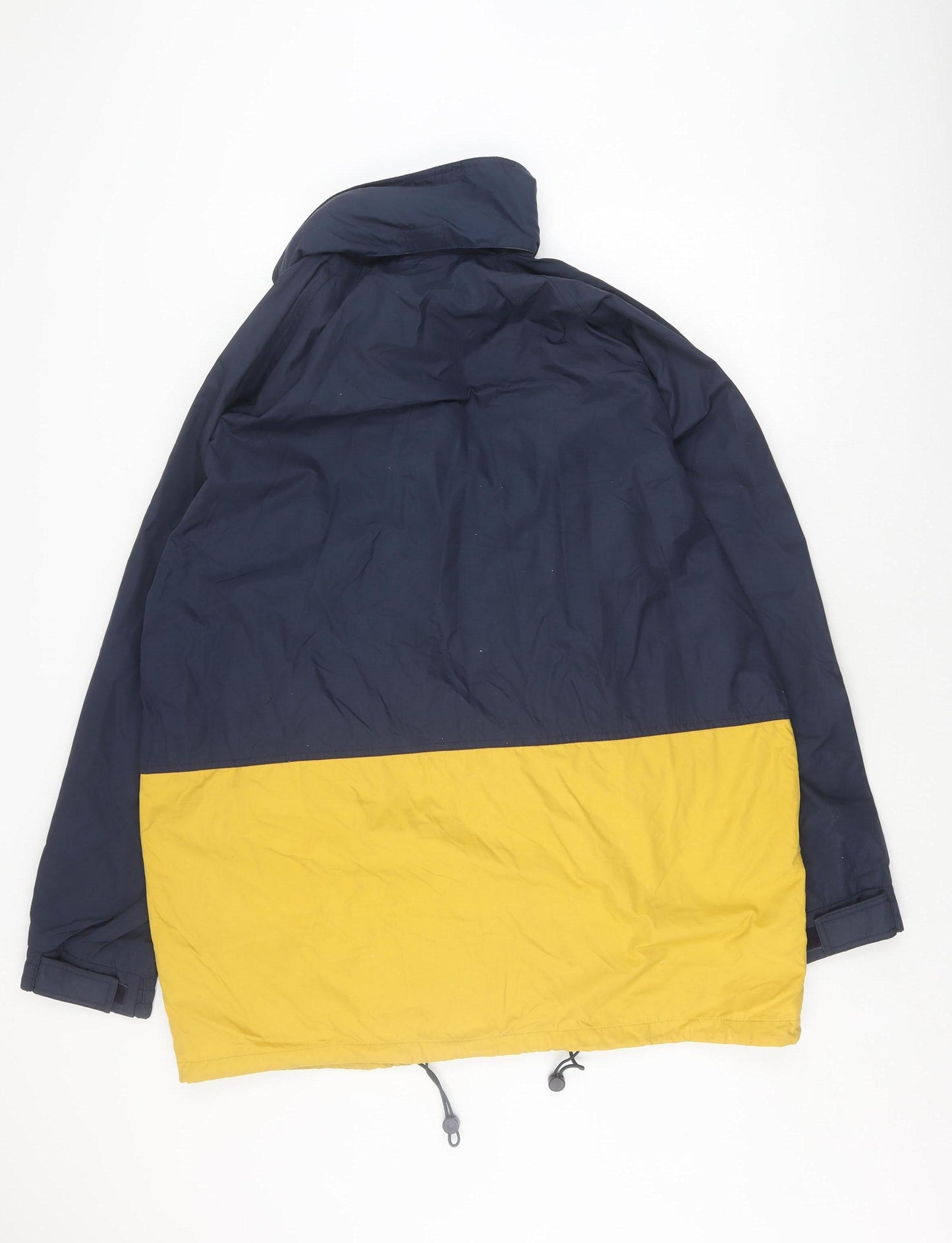 St. Bernard Men's Blue Yellow Large Windbreaker Jacket