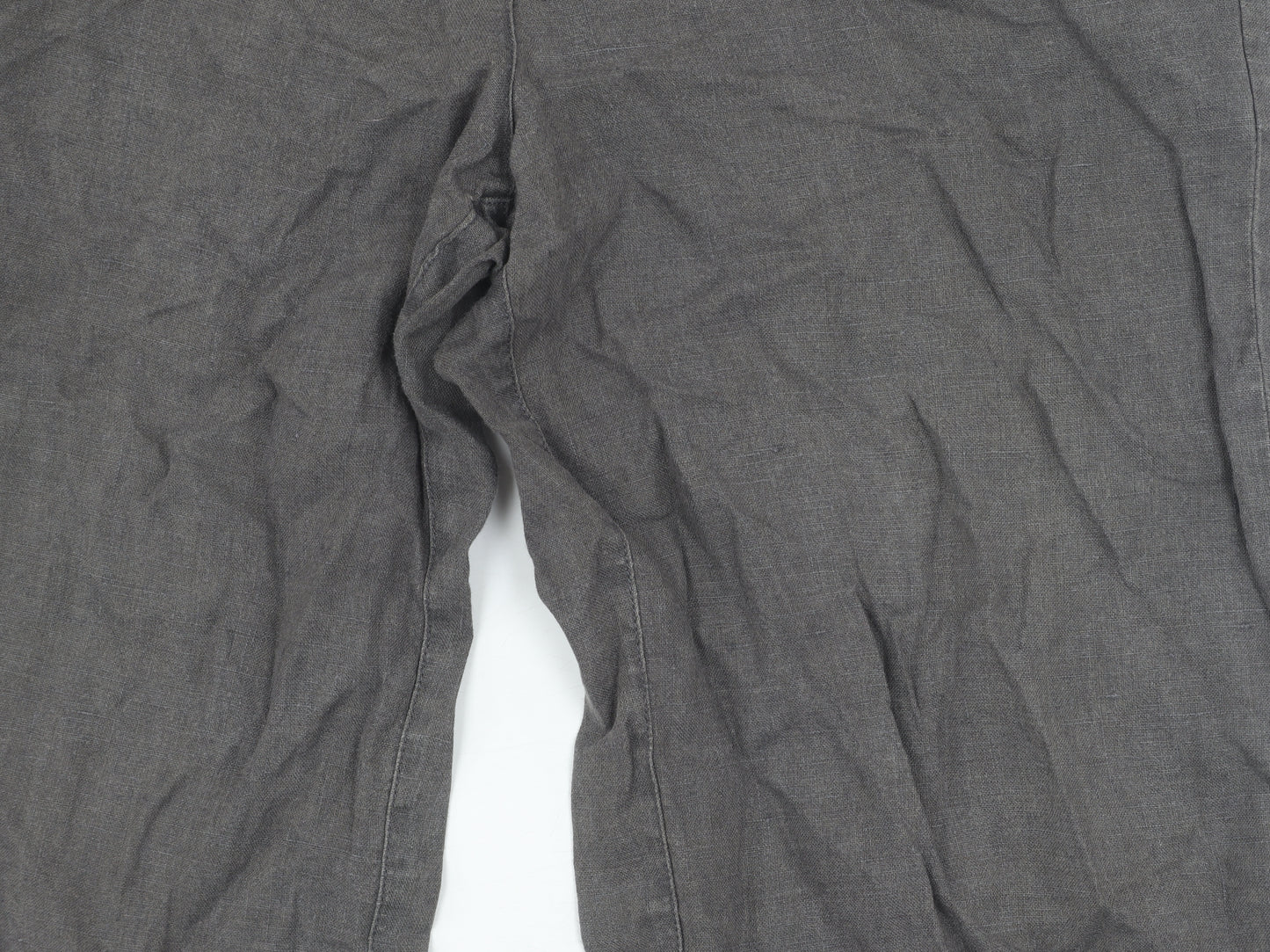 Phase Eight Grey Linen Bermuda Shorts, Size 12