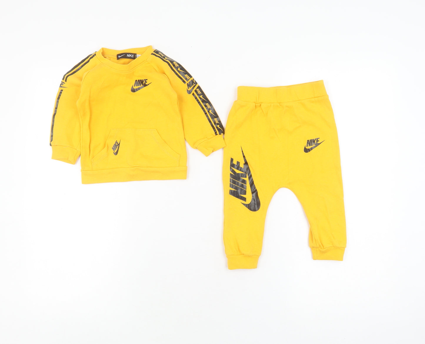 Nike Yellow Unisex Baby & Toddler Trousers Set, 24 Months