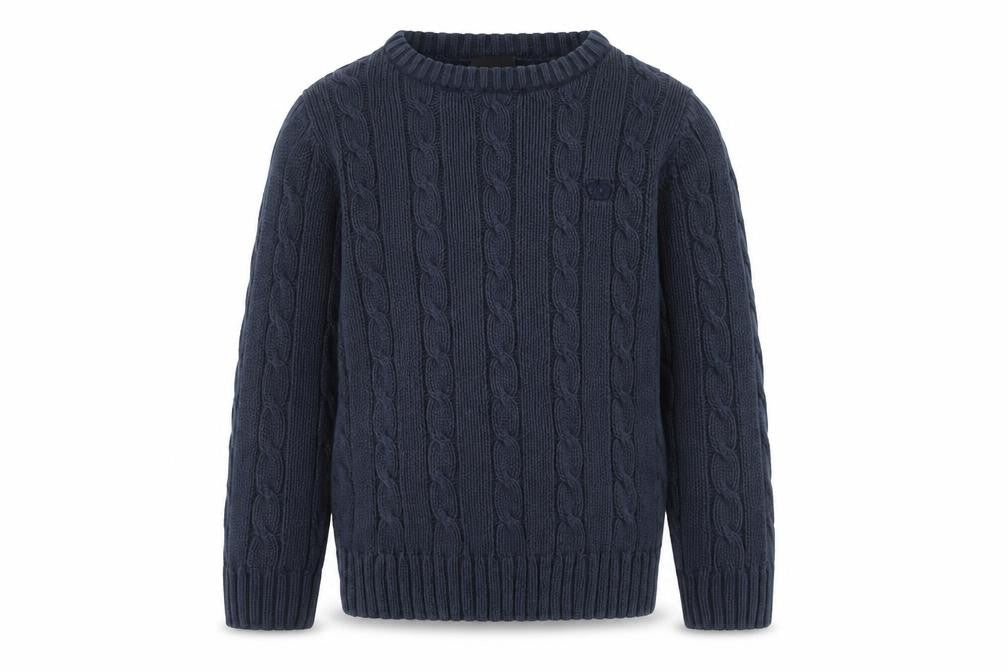 Next Boys Blue Cable-Knit Pullover Jumper, Size 5 Years