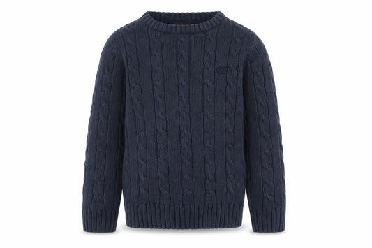 Next Boys Blue Cable-Knit Pullover Jumper, Size 5 Years