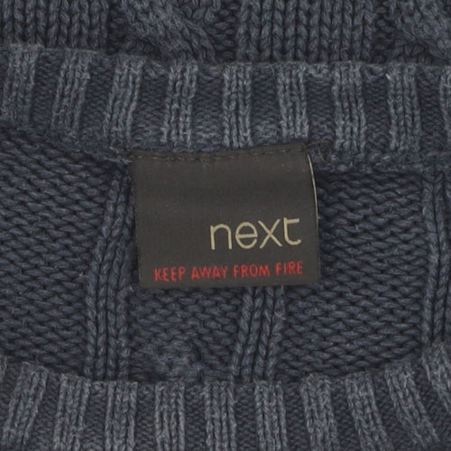 Next Boys Blue Cable-Knit Pullover Jumper, Size 5 Years
