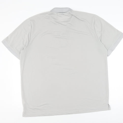 Apparel Unlimited Men's Grey Polo 2XL Short Sleeve