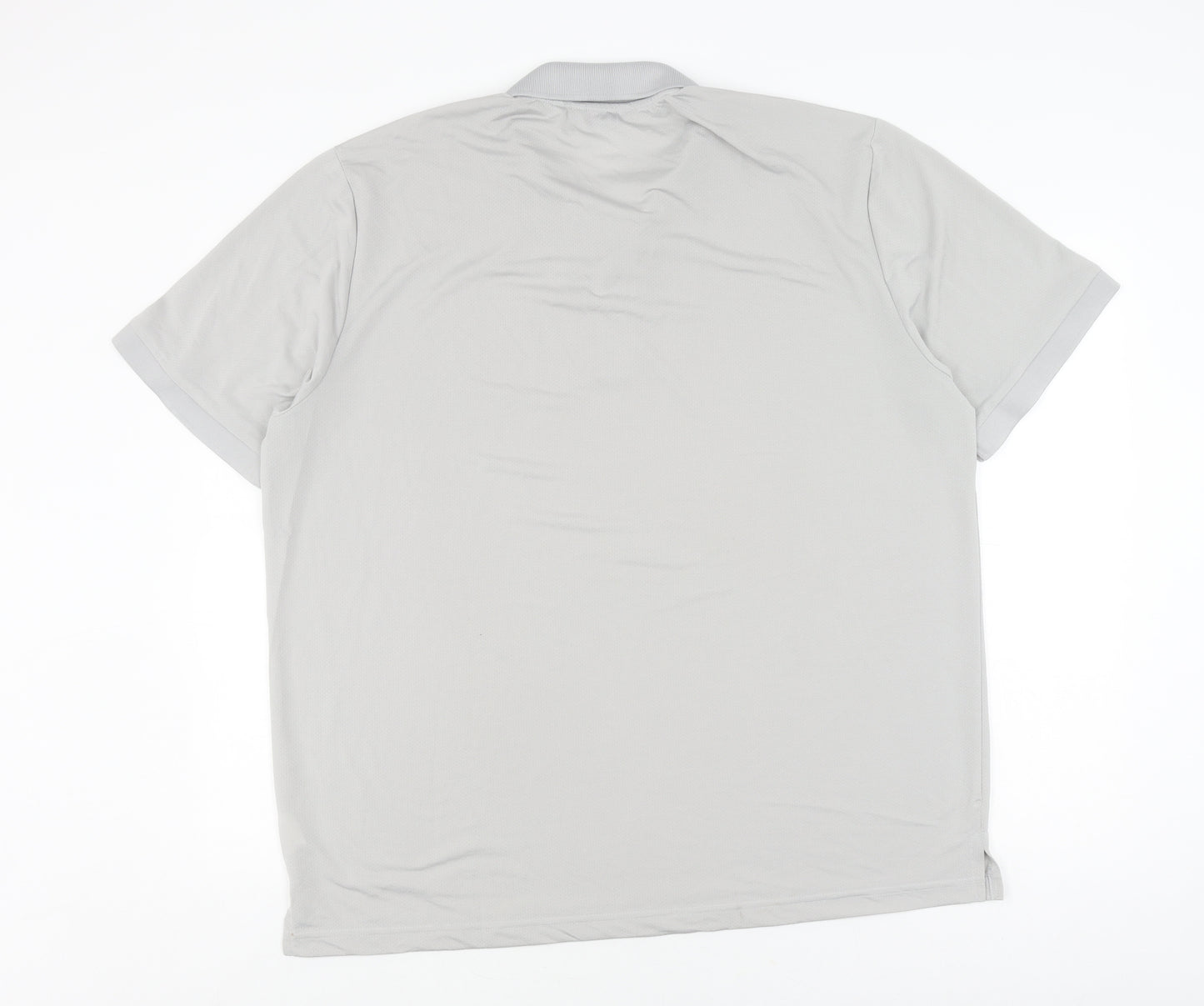 Apparel Unlimited Men's Grey Polo 2XL Short Sleeve