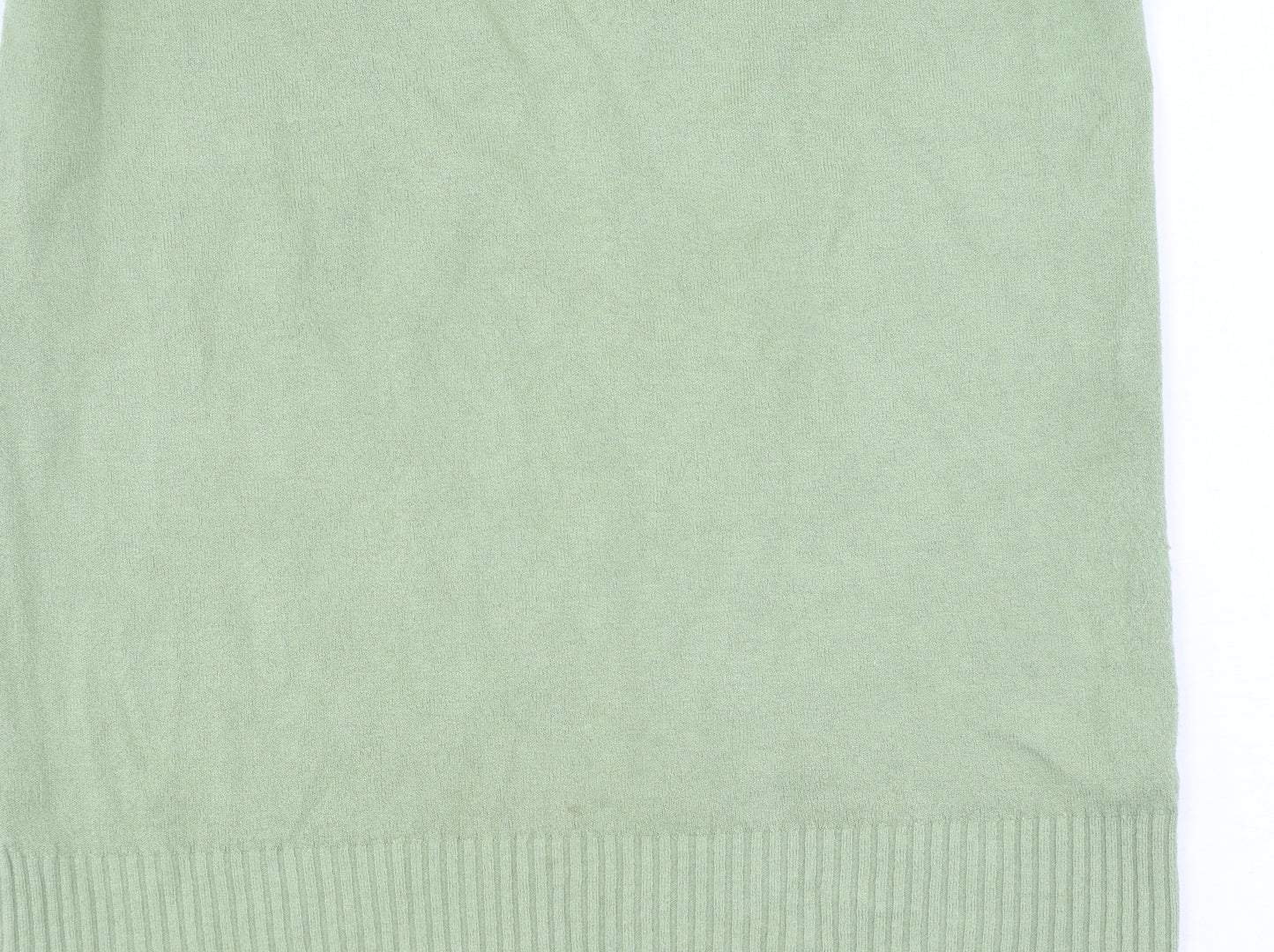 Per Una Women's Green V-Neck Pullover Jumper Size 14