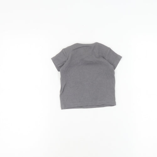 Marks and Spencer Unisex Grey T-Shirt 3-6 Months