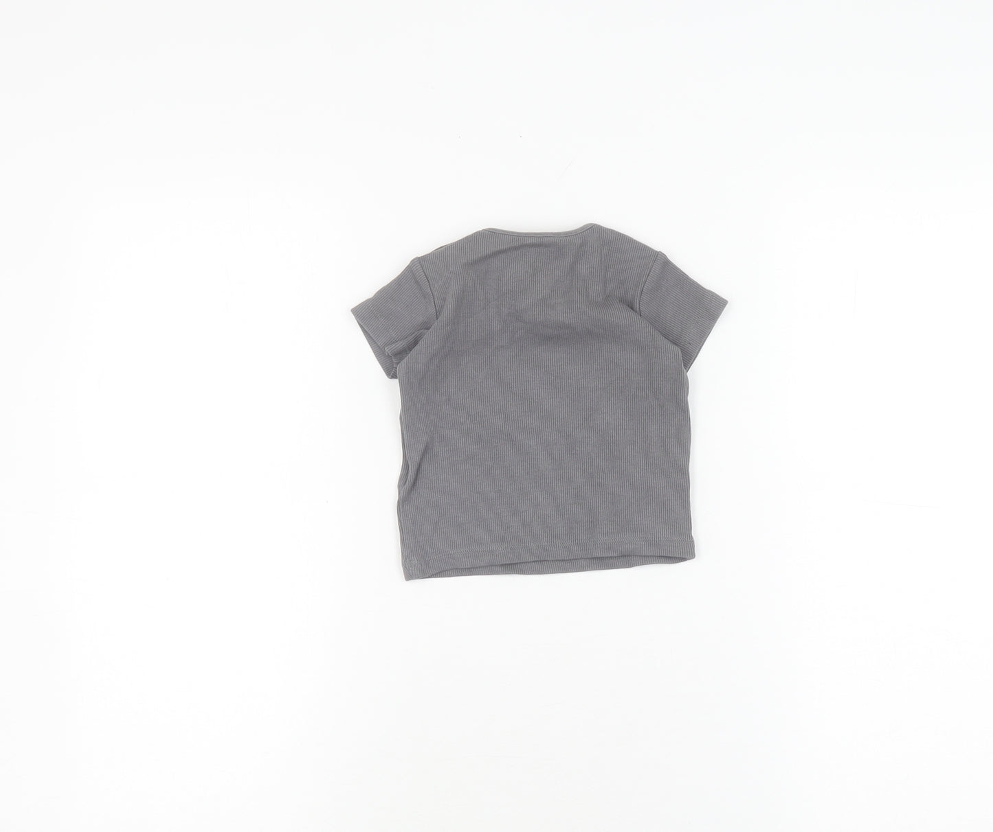 Marks and Spencer Unisex Grey T-Shirt 3-6 Months