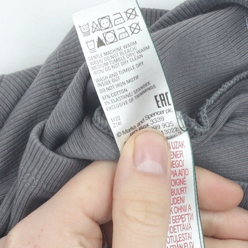Marks and Spencer Unisex Grey T-Shirt 3-6 Months
