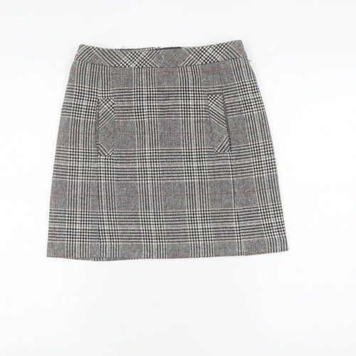 Next Women's Multicoloured Check Pencil Skirt Size 6
