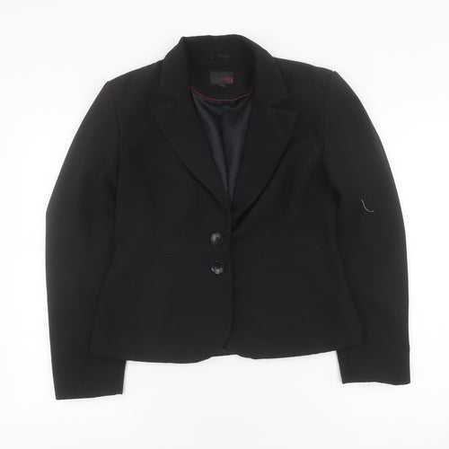 Next Women's Black Blazer Size 12 Regular Notch