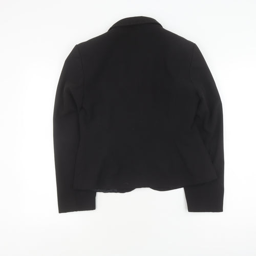 Next Women's Black Blazer Size 12 Regular Notch
