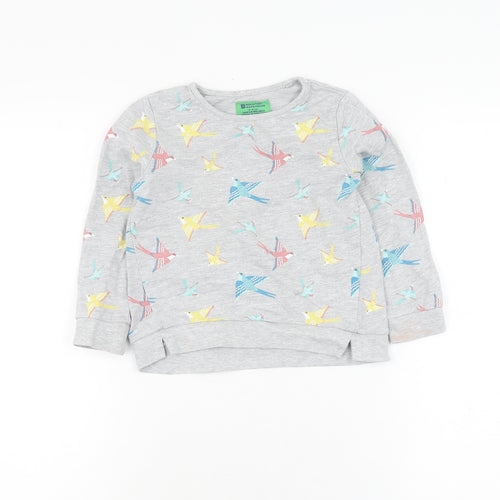 Mountain Warehouse Girls Grey Pullover Sweatshirt 3-4 Years