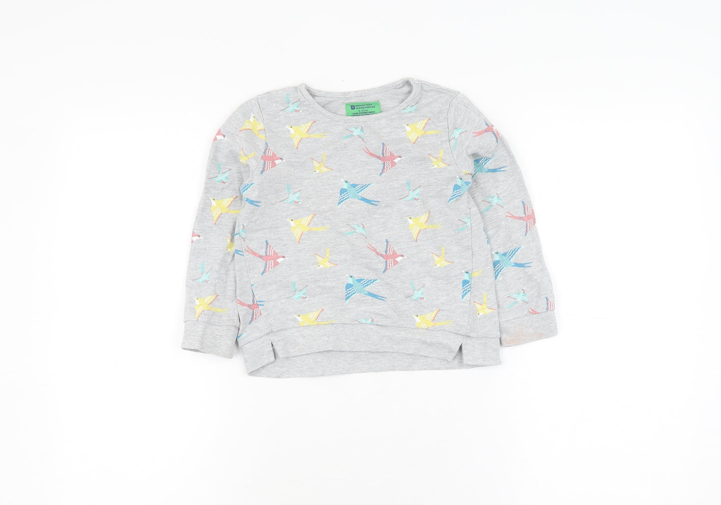Mountain Warehouse Girls Grey Pullover Sweatshirt 3-4 Years