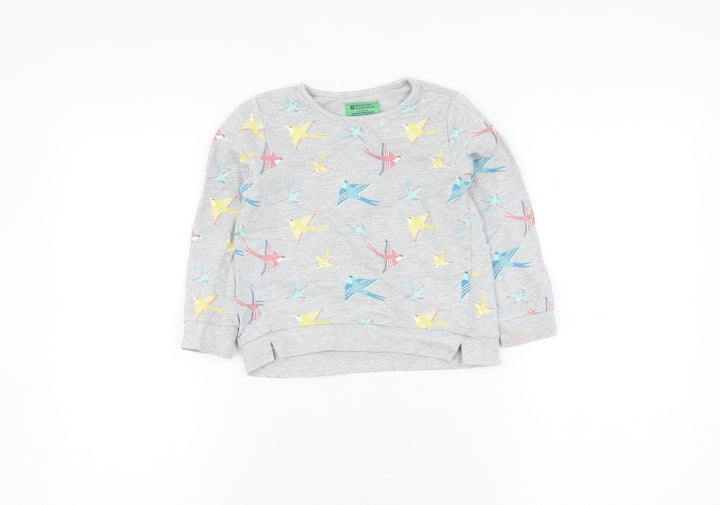Mountain Warehouse Girls Grey Pullover Sweatshirt 3-4 Years