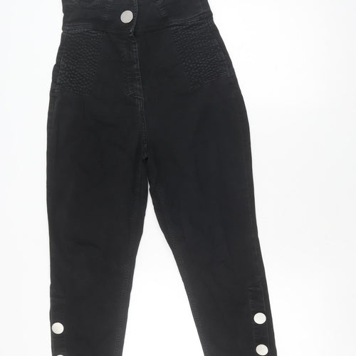 Zara Women Black XS Jegging High Rise Skinny Trousers