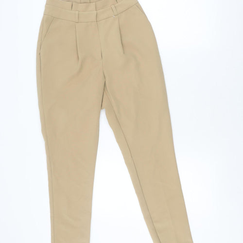 New Look Women's Beige Tapered Trousers Size 6