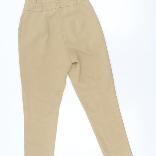 New Look Women's Beige Tapered Trousers Size 6