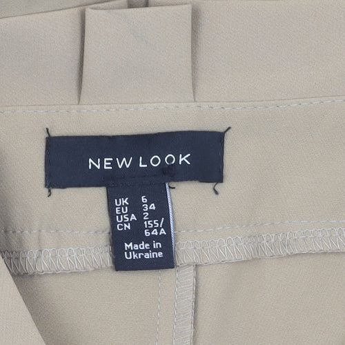 New Look Women's Beige Tapered Trousers Size 6